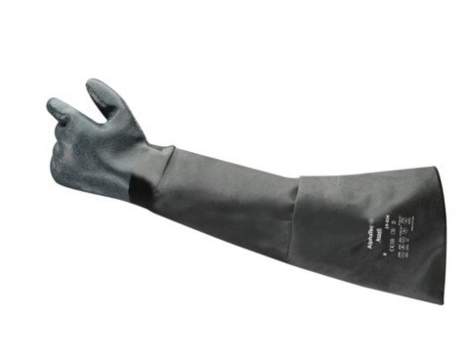 Ansell Alphatec 19-026 Heavy-Duty Neoprene Gloves - Design: Rough Finish