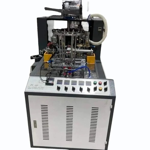 Automatic Disposable Cup Making Machine - Mild Steel, 200ml, 1000 Cups/Hr | Semi-Automatic, Frequency Speed Control, 220V Electric