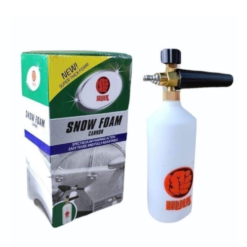 Car Wash Foam Gun - Plastic, White, Adjustable Nozzle | Easy Attach, Durable, Scratch-Free Cleaning