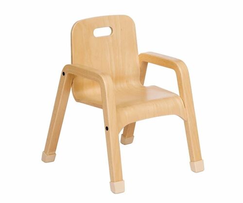 Comfortable Play School Chair - Wood, Standard, Brown | Durable, Eco-Friendly, Long Lasting, No Assembly Required