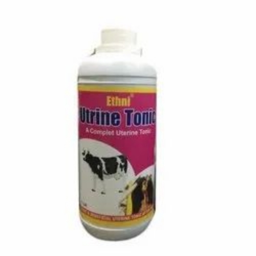 Ethni Cattle Uterine Tonic - Liquid Solution, Drug For Cattle | Reproductive System Support, Easy Administration