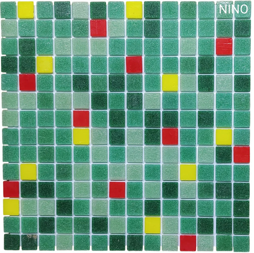 Glass Mosaic Tiles - Glass 300x300 mm Multi Color Frost Resistant Wear-Resistant Glazed Polished