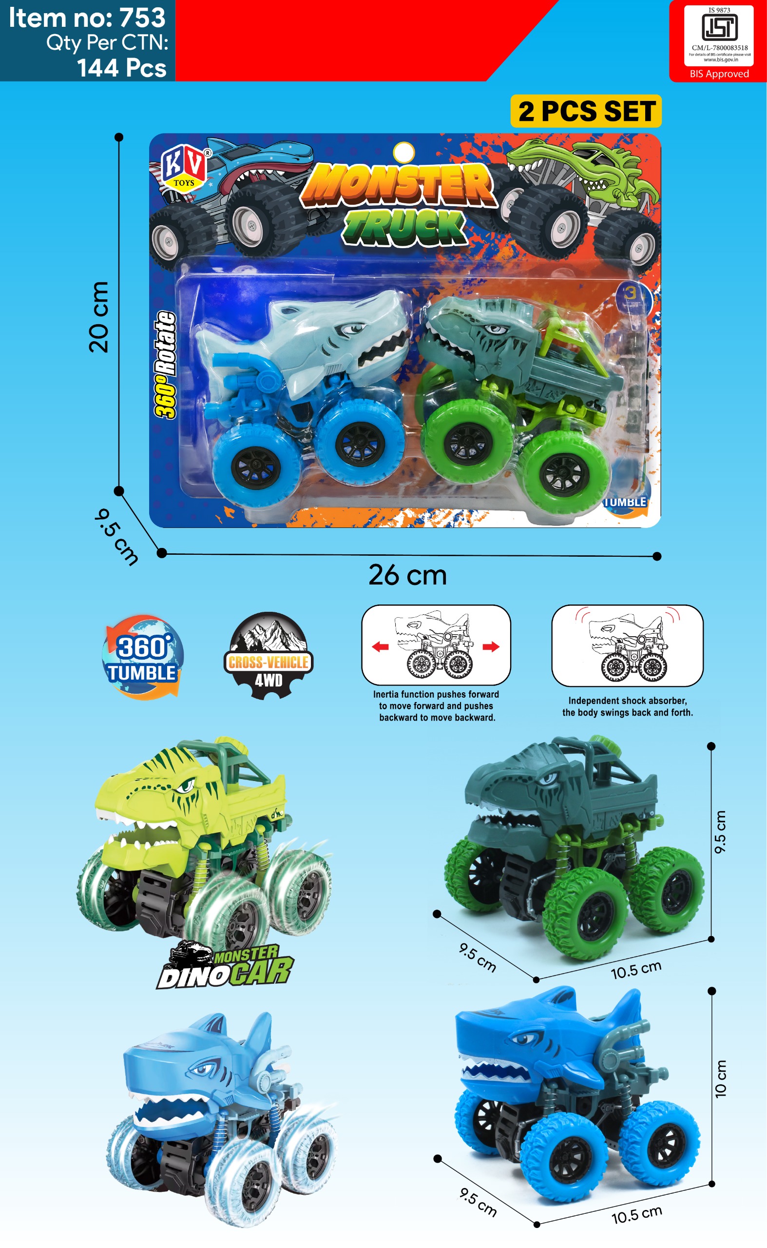 Shark And Dino Toy Set