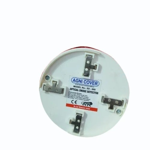 Smoke Detectors - Plastic, Round, White, 24V | Easy To Install, Automatic, Battery Powered