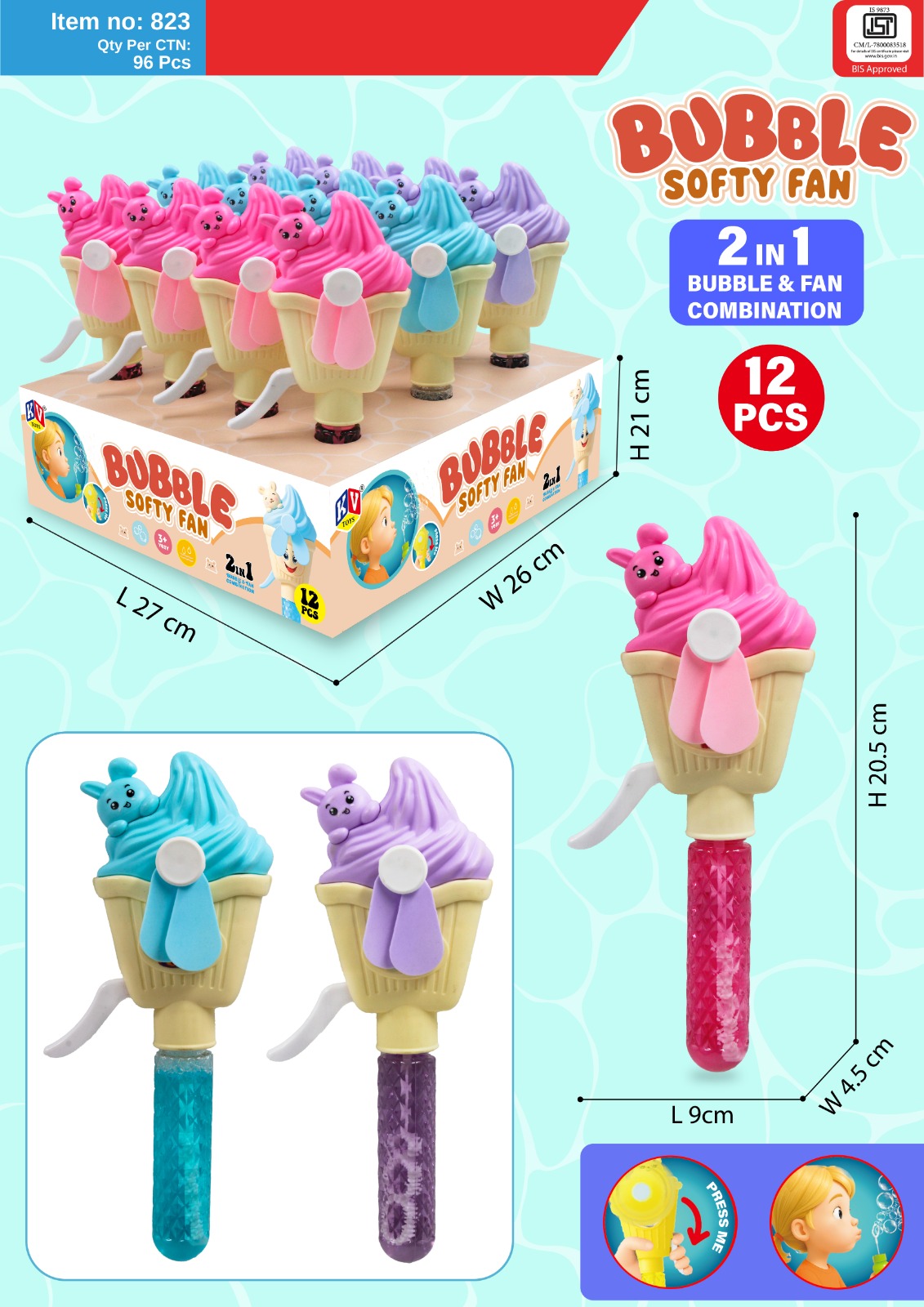 Softy Bubble Fan 823