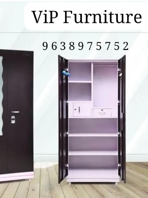 Steel Almirah - Color: Brown