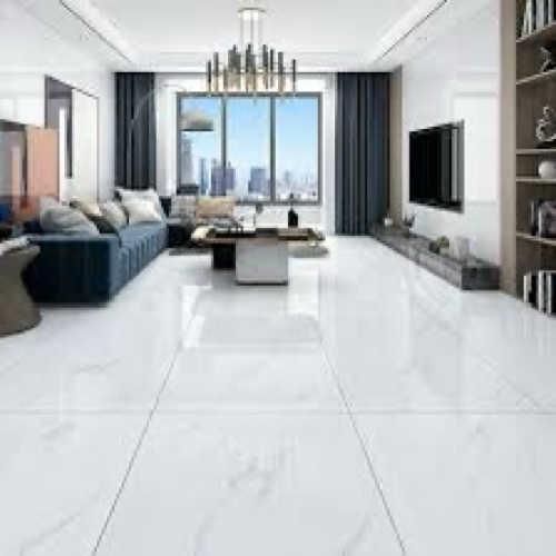 White Tiles - Ceramic 10mm Gloss, Ivory White, Non-Slip | Durable Scratch-Resistant Surface