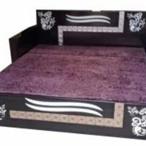 Wooden Bed - Solid Wood Dark Brown | Elegant Design Eco-Friendly Fine Finish