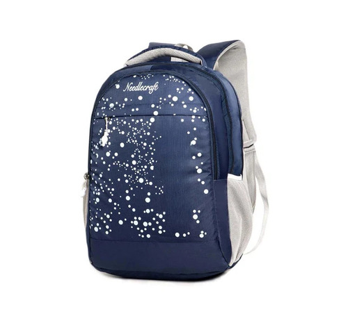 Zip Closure Printed College Bag