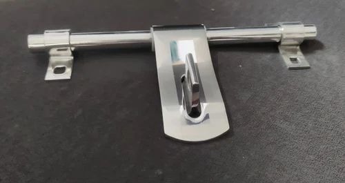 10inch Stainless Steel Door Aldrop - SS304 Chrome Finish, 16mm Thickness, Silver, Corrosion Resistant