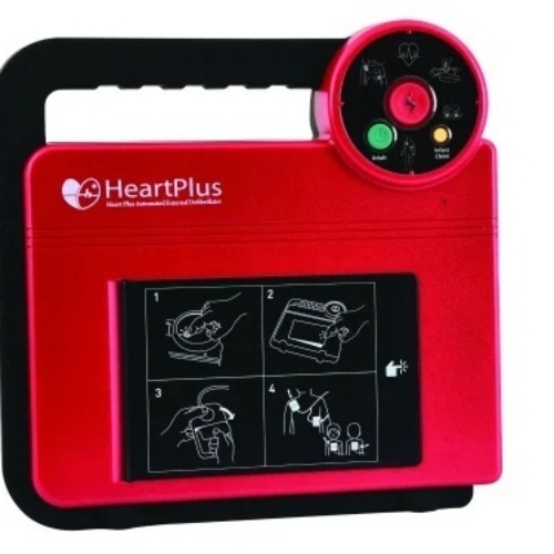 Automatic External Defibrillator - Metal 1.5kg LED Display | Portable Voice-Guided Battery-Powered