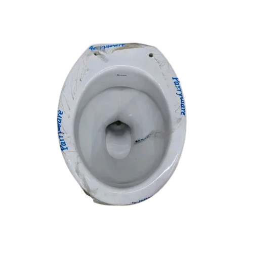 Bathroom Commodes - Ceramic, Wall Mounted, Elongated, White | One Piece, Glossy Surface Finish, Durable