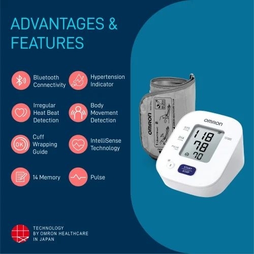 Digital Blood Pressure Monitor - Plastic, Battery Powered | Intellisense Technology, Digital Display, Hospital Use