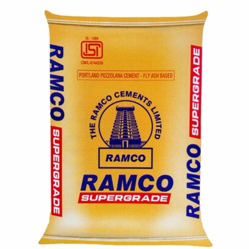 Ramco Supergrade PPC Cement - Low Heat Hydration | Corrosion Resistance, Smooth Plastering, Masonry