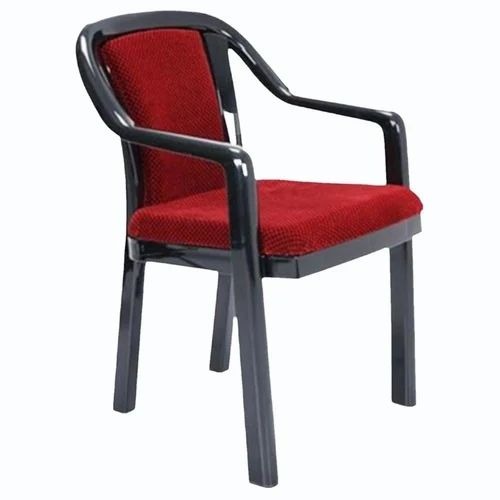Red Plastic Chair - Plastic 85x54x48 cm Red Base Mid Back With Armrest | Home Furniture Standard Size