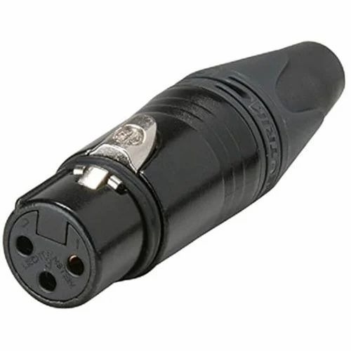 079 Pa XLR Connector - Metal, Black | Professional Audio Video Stage Lighting Equipment