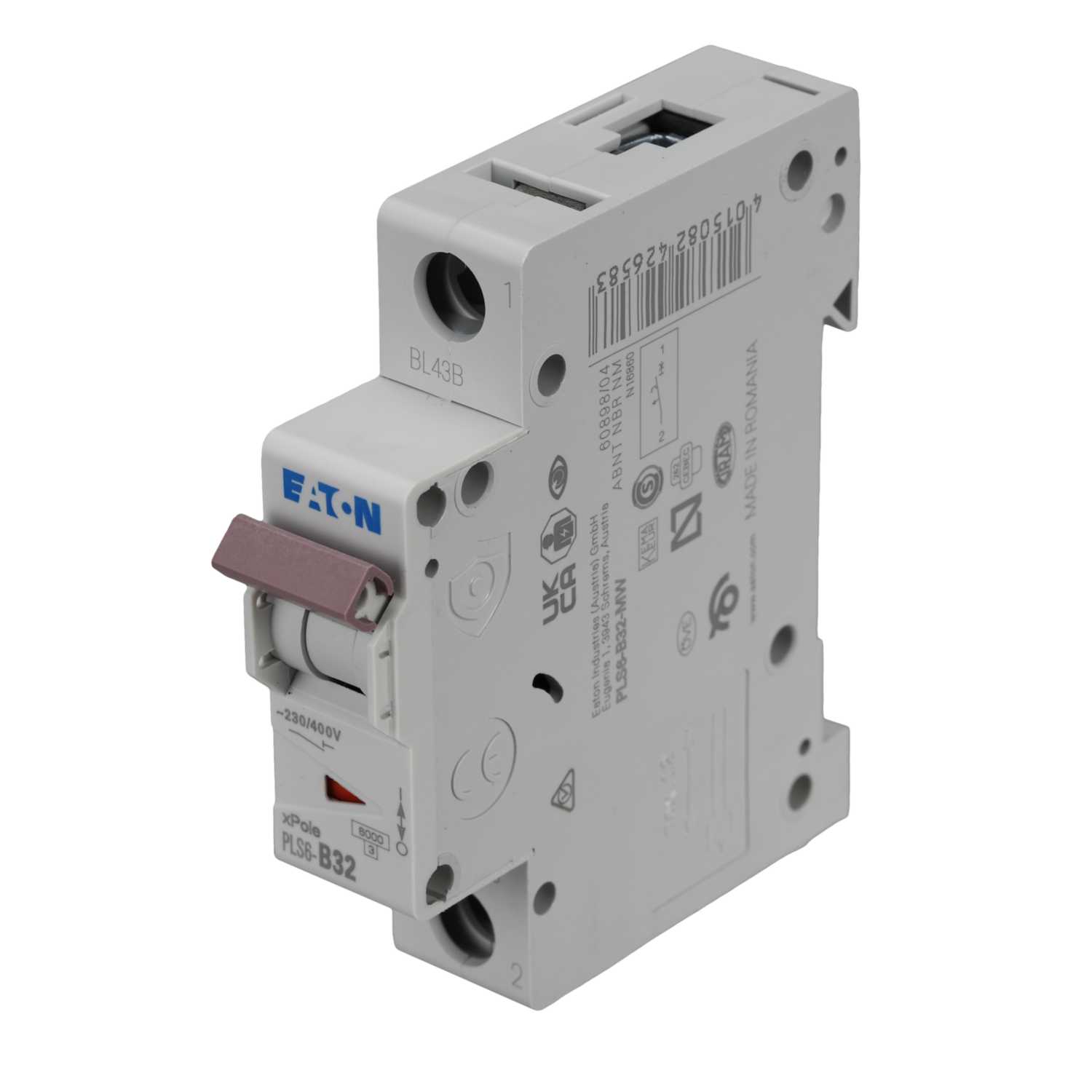 6-32a Eaton Single Pole Mcb - White, 1 Pole, Heat Proof | Power Supply Protection