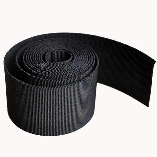 Black Polyester Elastic Tape