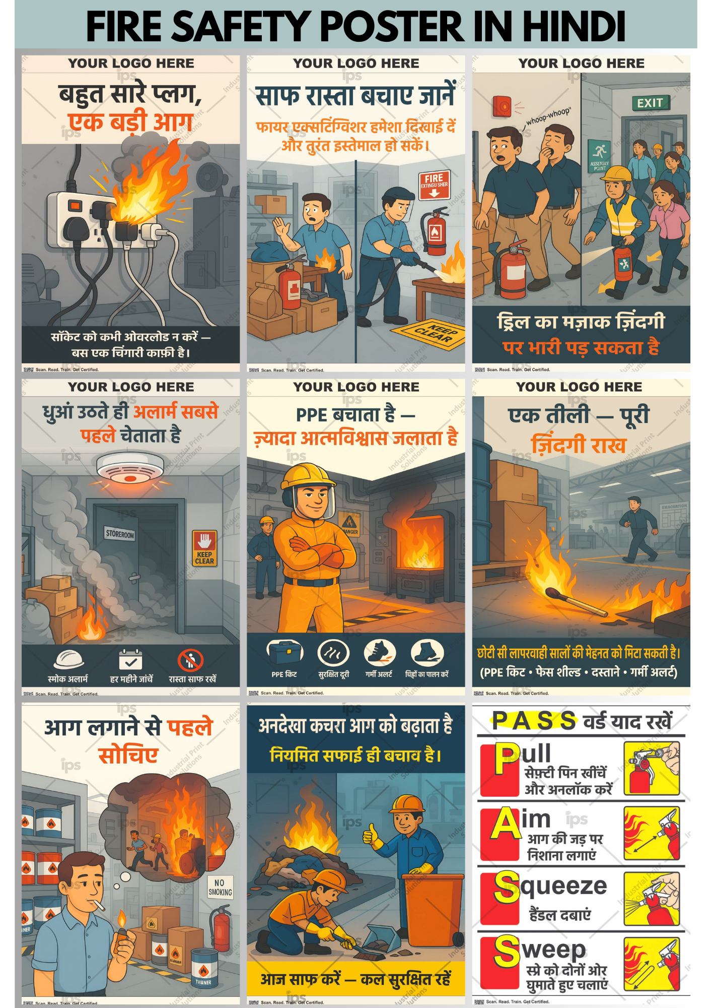 FIRE SAFETY POSTERS