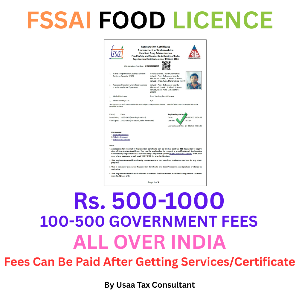 FSSAI FOOD LICENCE ALL INDIA
