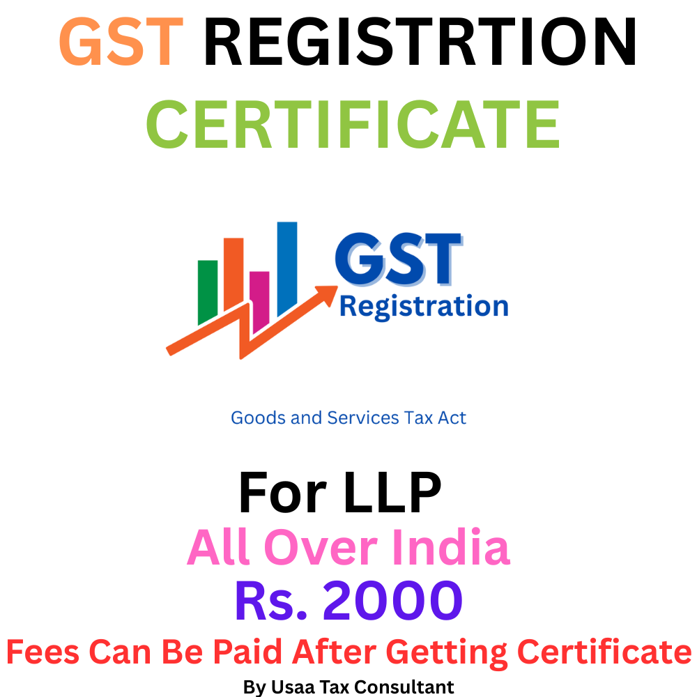 GST Registrtion Certificate For Llp Service