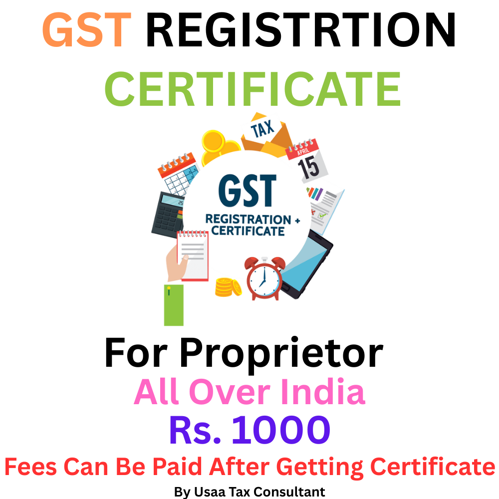 Gst Registrtion Certificate For Proprietor
