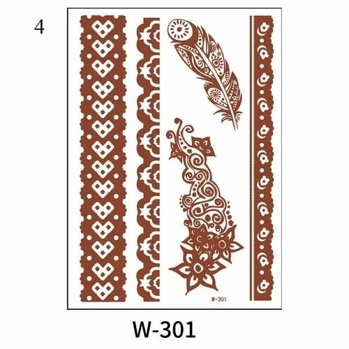 Premium Henna Tattoo Stickers - Intricate Designs, Only 20 Rupees