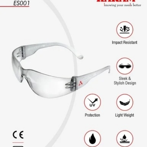 Protective Eye Wear - Plastic Clear Lens, Adjustable Strap | Impact Resistant, Anti-Fog, Scratch Resistant, UV Protection, Lightweight, Comfortable Fit
