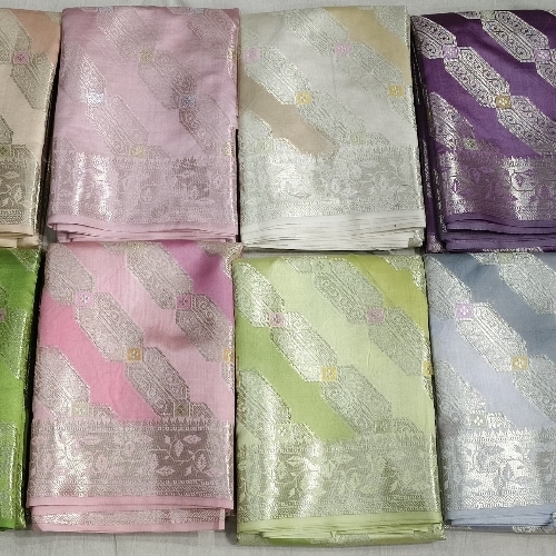 Pure Paper Silk Hand Brush Sarees 