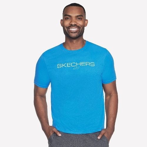 Round Neck T Shirt - Cotton, Bright Blue | Breathable, Lightweight, Durable Stitching, Fade Resistant