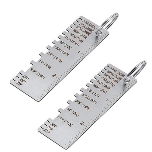 Sheet Metal Gauge Tools Thickness 3mm - Metal, Lightweight, Rust Resistant, Precise Gauge, Clear Markings