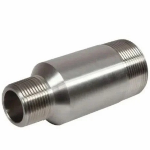 Sysco Piping Swage Nipple Stainless Steel Silver - Internal & External Thread Corrosion Resistant Pressure Rated Leak Proof