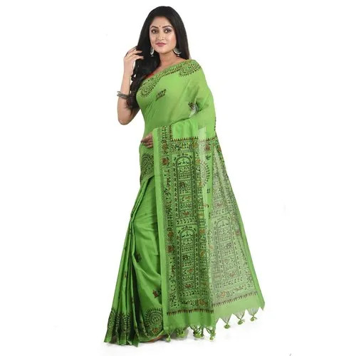 Handloom Pure Cotton Block Print Saree
