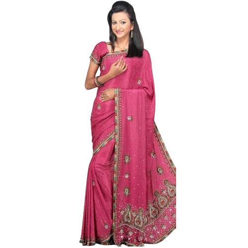 Jacquard Sarees A786 - Jacquard, Beige, Light Weight | Women Party Wear, Embroidered Zari Work, Winter Style