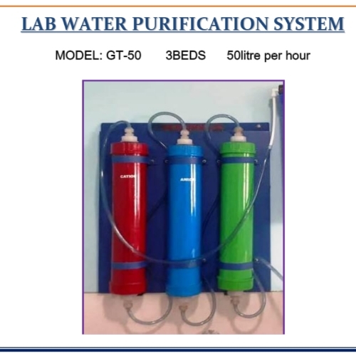Laboratory Water Purification System 50litre Per