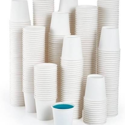 Paper Cups - Paper, White Cylinder | Durable, Lightweight, Heat Resistant, Non-Toxic, Easy Cleaning, Stackable, Spill Resistant, Eco Friendly, Food Safe