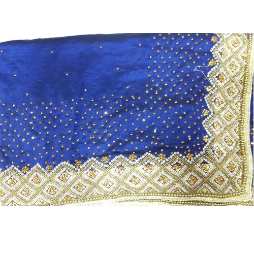 Sana Silk Saree - Silk Blue, Light Weight, Hand Wash | Comfortable, Stone Work, Party Wear, Winter