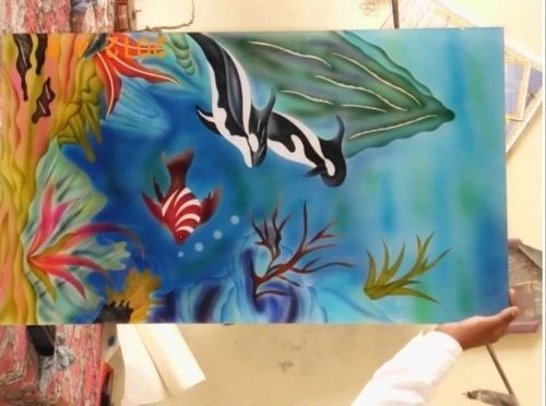 Special Toughened Glass - Glass 6 Feet 20 mm Thickness, Printed Pattern | Decoration Use