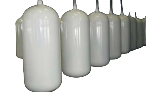CNG Cylinders - Steel, White | Corrosion Resistant, Durable, Long Service Life, Vehicle Storage