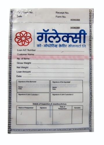 Gold Loan Envelope Cover