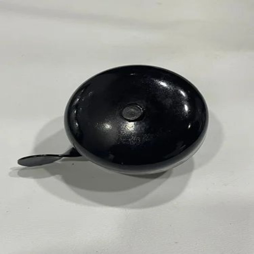 Kids Double Ring Black Bicycle Bell - Steel, Round Shape, Extra Loud | Good Quality, Custom Size