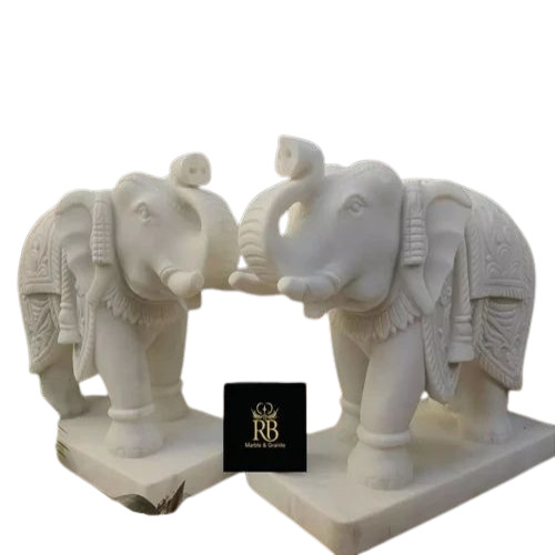Marble Elephant Statue