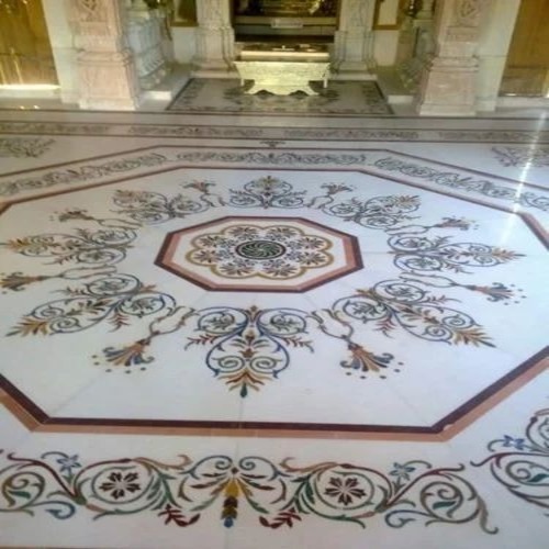 Marble Inlay Flooring Work By RB MARBLE AND GRANITES