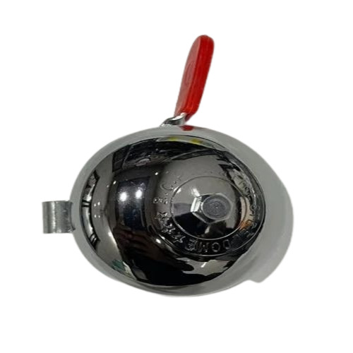 Men Single Ring Iron Bicycle Bell - Iron, Silver, Round, Single-Speed | Extra Loud Ring, Good Quality