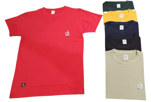 Mens Round Neck Cotton T Shirt