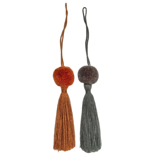 Pompom Decorative Tassel - Cotton, Multicolor | Handmade Garment Accessory