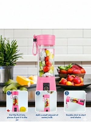 Portable Hand Blender - Color: Pink