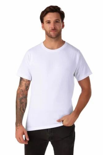 White Plain Cotton T Shirt