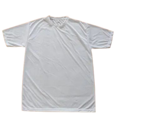 White Cotton T-Shirt - Regular Fit, White, Half Sleeves | Soft, Breathable, Quick Dry, Comfortable Fit