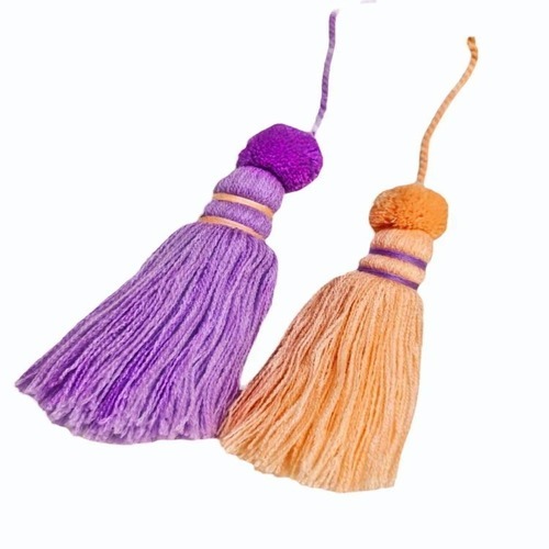 Woolen Pom Pom Tassels - Woolen Material, Multicolor | Handmade Garment Embellishments